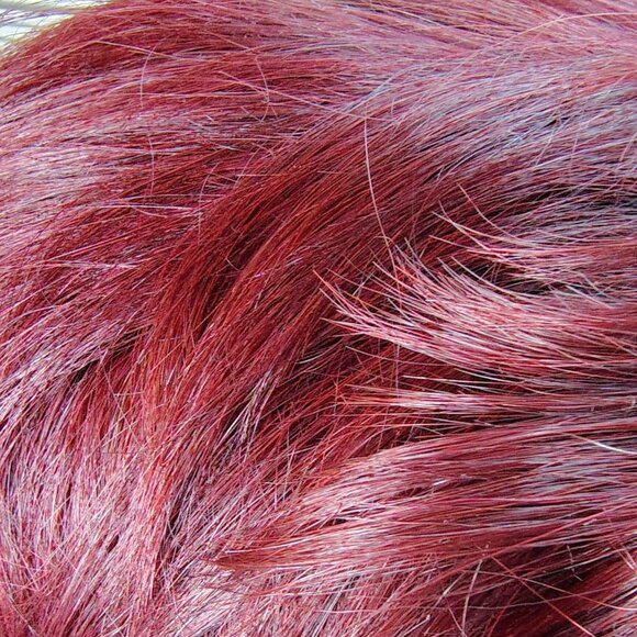 Milky Way 100% Human Hair Wig, Short Feathered Burgundy Wig, Layered Pageboy - Picture 5 of 7
